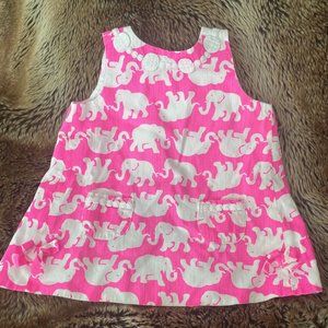Baby Lilly Pulitzer Shift Dress in Tusk in the Sun Pink/White 18-24months